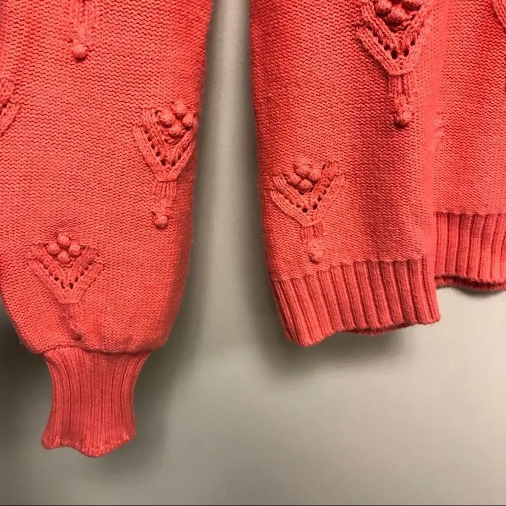 Loft melon colored sweater.  Size XS - Picture 4 of 6